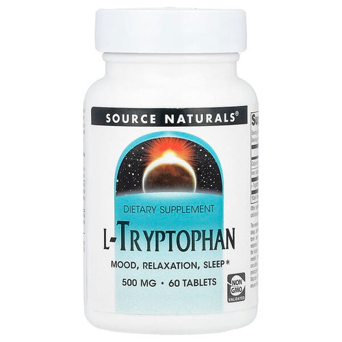 <img alt="Source Naturals, L-Tryptophan, 60 Tablets" title="Source Naturals, L-Tryptophan, 60 Tablets,021078019794"