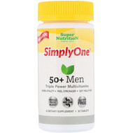 <img alt="Super Nutrition, SimplyOne, 50+ Men, Triple Power Multivitamins, 30 Tablets" title="Super Nutrition, SimplyOne, 50+ Men, Triple Power Multivitamins, 30 Tablets,033739001956"