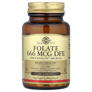 <img alt="Solgar, Folate, 666 mcg DFE, 100 Tablets" title="Solgar, Folate, 666 mcg DFE, 100 Tablets,033984019416"