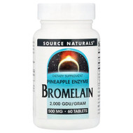 <img alt="Source Naturals, Bromelain, 500 mg, 60 Tablets" title="Source Naturals, Bromelain, 500 mg, 60 Tablets,021078013549"