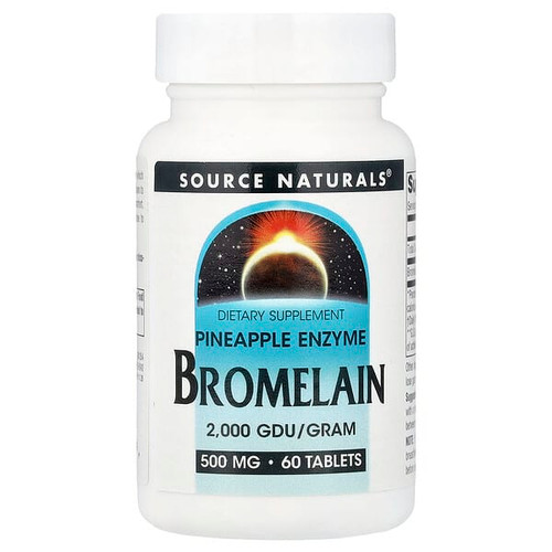 <img alt="Source Naturals, Bromelain, 500 mg, 60 Tablets" title="Source Naturals, Bromelain, 500 mg, 60 Tablets,021078013549"