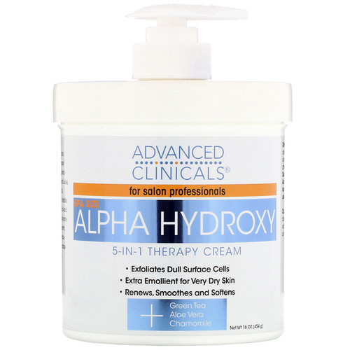 <img alt="Advanced Clinicals, Alpha Hydroxy, 5-in-1 Therapy Cream, 16 oz (454 g)" title="Advanced Clinicals, Alpha Hydroxy, 5-in-1 Therapy Cream, 16 oz (454 g),819265006401"