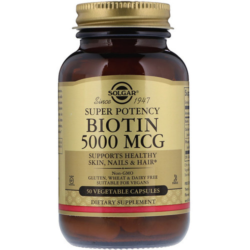 <img alt="Solgar, Biotin , 5000 mcg, 50 Vegetable Capsules" title="Solgar, Biotin , 5000 mcg, 50 Vegetable Capsules,033984003132"