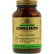 <img alt="Solgar, Full Potency Herbs, Cinnamon, 100 Vegetable Capsules" title="Solgar, Full Potency Herbs, Cinnamon, 100 Vegetable Capsules,033984008779"