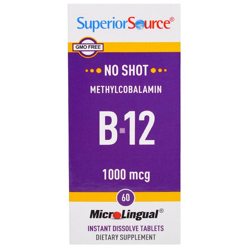 <img alt="Superior Source, Methylcobalamin B-12, 1000 mcg, 60 MicroLingual Instant Dissolve Tablets" title="Superior Source, Methylcobalamin B-12, 1000 mcg, 60 MicroLingual Instant Dissolve Tablets,076635906703"