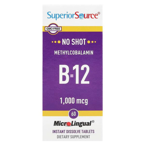 <img alt="Superior Source, Methylcobalamin B-12, 1,000 mcg, 60 MicroLingual Instant Dissolve Tablets" title="Superior Source, Methylcobalamin B-12, 1,000 mcg, 60 MicroLingual Instant Dissolve Tablets,076635906703"