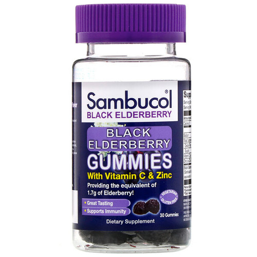 <img alt="Sambucol, Sambucol, Black Elderberry, 30 Gummies" title="Sambucol, Sambucol, Black Elderberry, 30 Gummies,896116001228"