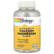 <img alt="Solaray, Calcium Magnesium 2-1 Ratio, 180 VegCaps" title="Solaray, Calcium Magnesium 2-1 Ratio, 180 VegCaps,076280045314"