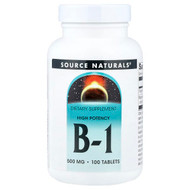 <img alt="Source Naturals, Vitamin B-1, High Potency , 500 mg, 100 Tablets" title="Source Naturals, Vitamin B-1, High Potency , 500 mg, 100 Tablets,021078008880"