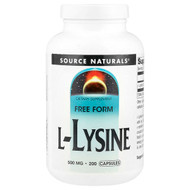 <img alt="Source Naturals, L-Lysine, 500 mg, 200 Capsules" title="Source Naturals, L-Lysine, 500 mg, 200 Capsules,021078015987"