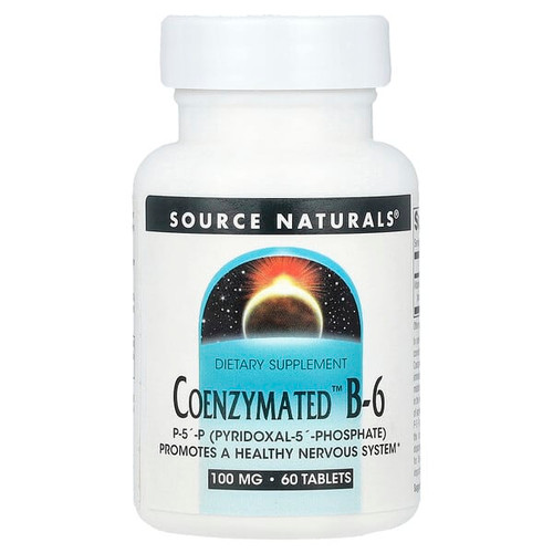 <img alt="Source Naturals, Coenzymated B-6, 100 mg, 60 Tablets" title="Source Naturals, Coenzymated B-6, 100 mg, 60 Tablets,021078018605"