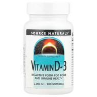 <img alt="Source Naturals, Vitamin D-3, 50 mcg (2,000 IU), 200 Softgels" title="Source Naturals, Vitamin D-3, 50 mcg (2,000 IU), 200 Softgels,021078022374"