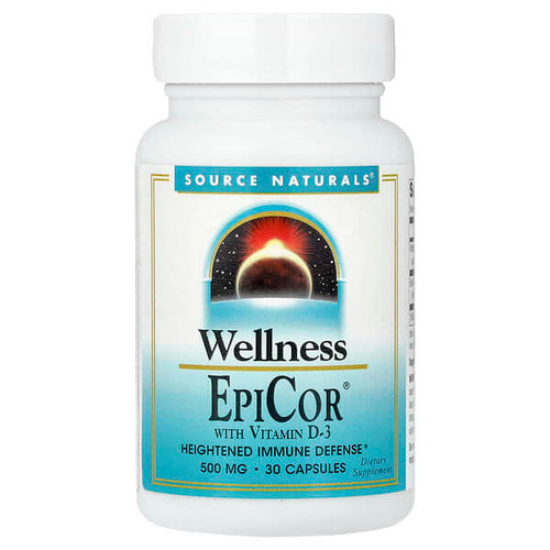 <img alt="Source Naturals, Wellness, EpiCor With Vitamin D-3, 30 Capsules" title="Source Naturals, Wellness, EpiCor With Vitamin D-3, 30 Capsules,021078024323"