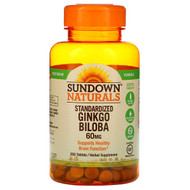 <img alt="Sundown Naturals, Standardized Ginkgo Biloba, 60 mg, 200 Tablets" title="Sundown Naturals, Standardized Ginkgo Biloba, 60 mg, 200 Tablets,030768018801"