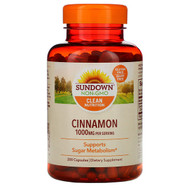 <img alt="Sundown Naturals, Cinnamon, 1000 mg, 200 Capsules" title="Sundown Naturals, Cinnamon, 1000 mg, 200 Capsules,030768140229"
