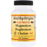 Healthy Origins, Magnesium Bisglycinate Chelate, 120 Tablets