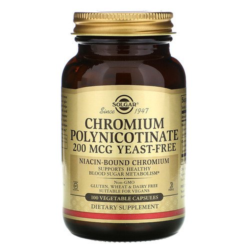 <img alt="Solgar, Chromium Polynicotinate, 200 mcg, 100 Vegetable Capsules" title="Solgar, Chromium Polynicotinate, 200 mcg, 100 Vegetable Capsules,033984008762"