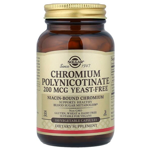<img alt="Solgar, Chromium Polynicotinate, 100 Vegetable Capsules" title="Solgar, Chromium Polynicotinate, 100 Vegetable Capsules,033984008762"