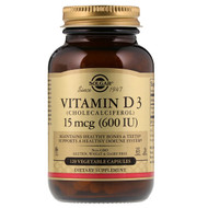 <img alt="Solgar, Vitamin D3 (Cholecalciferol), 15 mcg (600 IU), 120 Vegetable Capsules" title="Solgar, Vitamin D3 (Cholecalciferol), 15 mcg (600 IU), 120 Vegetable Capsules,033984033191"
