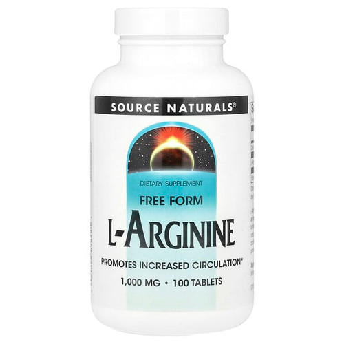 <img alt="Source Naturals, L-Arginine, Free Form, 1,000 mg, 100 Tablets" title="Source Naturals, L-Arginine, Free Form, 1,000 mg, 100 Tablets,021078018421"