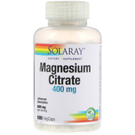 <img alt="Solaray, Magnesium Citrate, 400 mg, 180 VegCaps" title="Solaray, Magnesium Citrate, 400 mg, 180 VegCaps,076280374025"