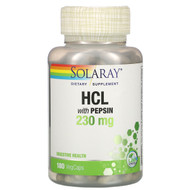 <img alt="Solaray HCL with Pepsin - 250 mg - 180 Capsules" title="Solaray HCL with Pepsin - 250 mg - 180 Capsules,076280048162"