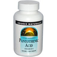 <img alt="Source Naturals, Pantothenic Acid, 100 mg, 250 Tablets" title="Source Naturals, Pantothenic Acid, 100 mg, 250 Tablets,021078005100"
