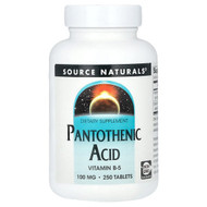 <img alt="Source Naturals, Pantothenic Acid, 250 Tablets" title="Source Naturals, Pantothenic Acid, 250 Tablets,021078005100"