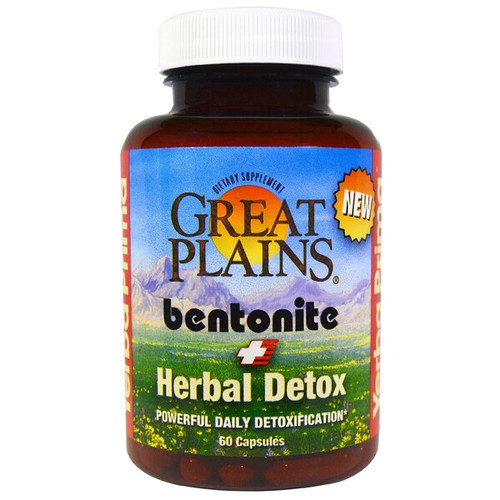 <img alt="Yerba Prima Great Plains Bentonite plus Herbal Detox - 60 Capsules" title="Yerba Prima Great Plains Bentonite plus Herbal Detox - 60 Capsules,046352005188"