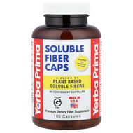 <img alt="Yerba Prima, Soluble Fiber Caps, 180 Capsules" title="Yerba Prima, Soluble Fiber Caps, 180 Capsules,046352001869"