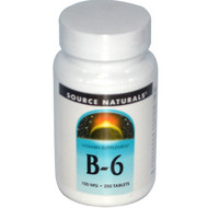 <img alt="Source Naturals, B-6, 100 mg, 250 Tablets" title="Source Naturals, B-6, 100 mg, 250 Tablets,021078004141"