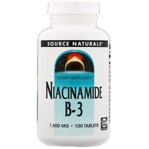 <img alt="Source Naturals, Niacinamide, B-3, Timed Release, 1,500 mg, 100 Tablets" title="Source Naturals, Niacinamide, B-3, Timed Release, 1,500 mg, 100 Tablets,021078005063"