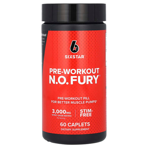 <img alt="SIXSTAR, Pre-Workout N.O. FURY, 60 Caplets" title="SIXSTAR, Pre-Workout N.O. FURY, 60 Caplets,631656602623"