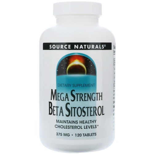 <img alt="Source Naturals, Mega Strength Beta Sitosterol, 375 mg, 120 Tablets" title="Source Naturals, Mega Strength Beta Sitosterol, 375 mg, 120 Tablets,021078014164"