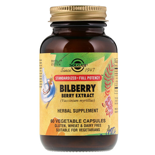 <img alt="Solgar, Bilberry Berry Extract, 60 Vegetable Capsules" title="Solgar, Bilberry Berry Extract, 60 Vegetable Capsules,033984041103"