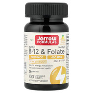 <img alt="Jarrow Formulas, Vegan Methyl B-12 & Methyl Folate, Lemon, 100 Chewable Tablets" title="Jarrow Formulas, Vegan Methyl B-12 & Methyl Folate, Lemon, 100 Chewable Tablets,790011180180"