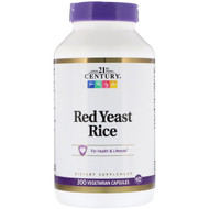 21st Century, Red Yeast Rice, 300 Vegetarian Capsules