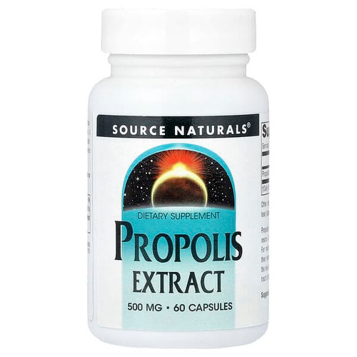 <img alt="Source Naturals, Propolis Extract, 500 mg, 60 Capsules" title="Source Naturals, Propolis Extract, 500 mg, 60 Capsules,021078006060"