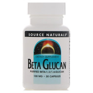 <img alt="Source Naturals, Beta Glucan, 100 mg, 30 Capsules" title="Source Naturals, Beta Glucan, 100 mg, 30 Capsules,021078017585"