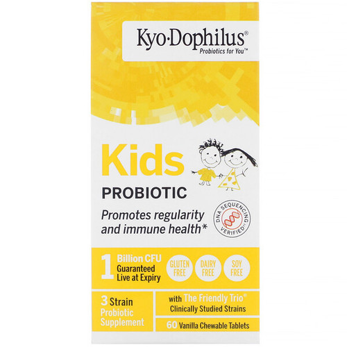 <img alt="Kyolic, Kids Kyo-Dophilus, Vanilla Chewable, 60 Tablets" title="Kyolic, Kids Kyo-Dophilus, Vanilla Chewable, 60 Tablets,023542601320"