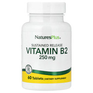 <img alt="NaturesPlus, Vitamin B2, Sustained Release, 250 mg, 60 Tablets" title="NaturesPlus, Vitamin B2, Sustained Release, 250 mg, 60 Tablets,097467016354"