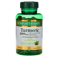 <img alt="Natures Bounty, Turmeric, 1000 mg, 60 Capsules" title="Natures Bounty, Turmeric, 1000 mg, 60 Capsules,074312803673"
