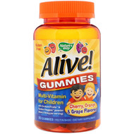 <img alt="Natures Way, Alive! Gummies, Multi-Vitamin for Children, Cherry, Orange & Grape, 90 Gummies" title="Natures Way, Alive! Gummies, Multi-Vitamin for Children, Cherry, Orange & Grape, 90 Gummies,033674157893"