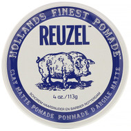 Reuzel, Clay Matte Pomade, Water Soluble, Medium Hold, 4 oz (113 g)