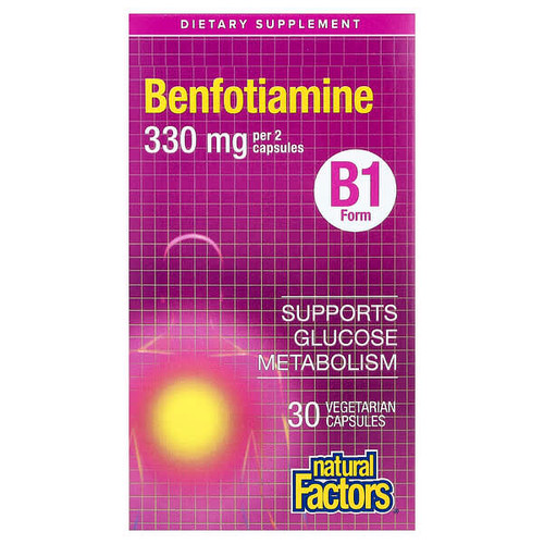<img alt="Natural Factors, Benfotiamine, 30 Vegetarian Capsules (165 mg per Capsule)" title="Natural Factors, Benfotiamine, 30 Vegetarian Capsules (165 mg per Capsule),068958012483"