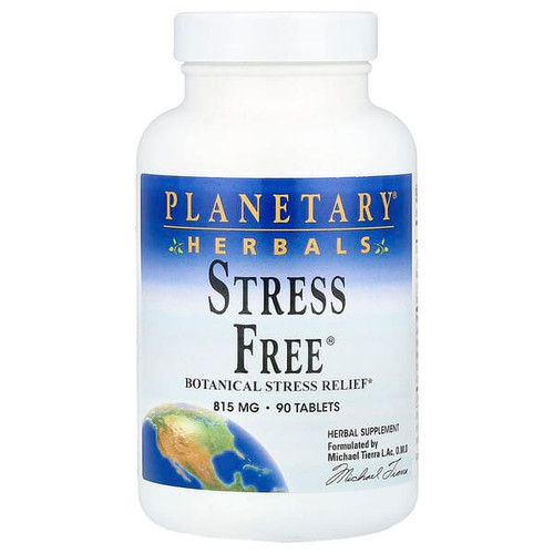 <img alt="Planetary Herbals, Stress Free, 90 Tablets" title="Planetary Herbals, Stress Free, 90 Tablets,021078101055"