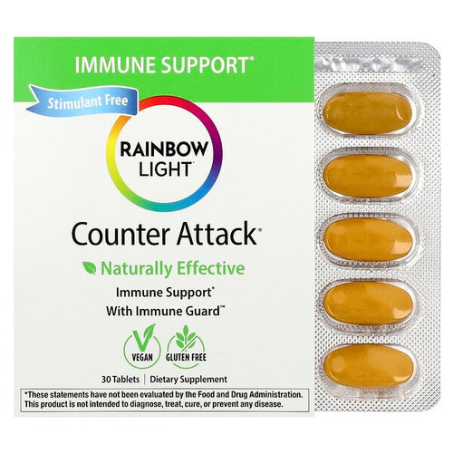 <img alt="Rainbow Light, Counter Attack, 30 Tablets" title="Rainbow Light, Counter Attack, 30 Tablets,021888116010"