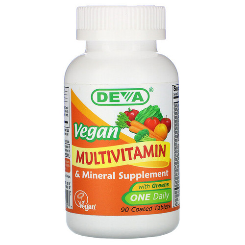 <img alt="Deva, Vegan, Multivitamin & Mineral Supplement, 90 Coated Tablets" title="Deva, Vegan, Multivitamin & Mineral Supplement, 90 Coated Tablets,895634000027"
