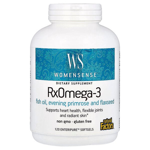 <img alt="Natural Factors, WomenSense, RxOmega-3, 120 Enteripure Softgels" title="Natural Factors, WomenSense, RxOmega-3, 120 Enteripure Softgels,068958049137"
