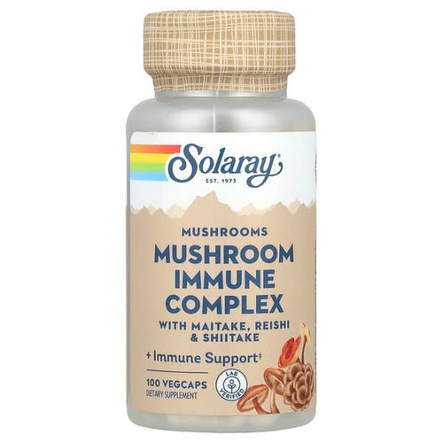 <img alt="Solaray, Mushroom Immune Complex with Maitake, Reishi & Shiitake, 100 VegCaps" title="Solaray, Mushroom Immune Complex with Maitake, Reishi & Shiitake, 100 VegCaps,076280013788"